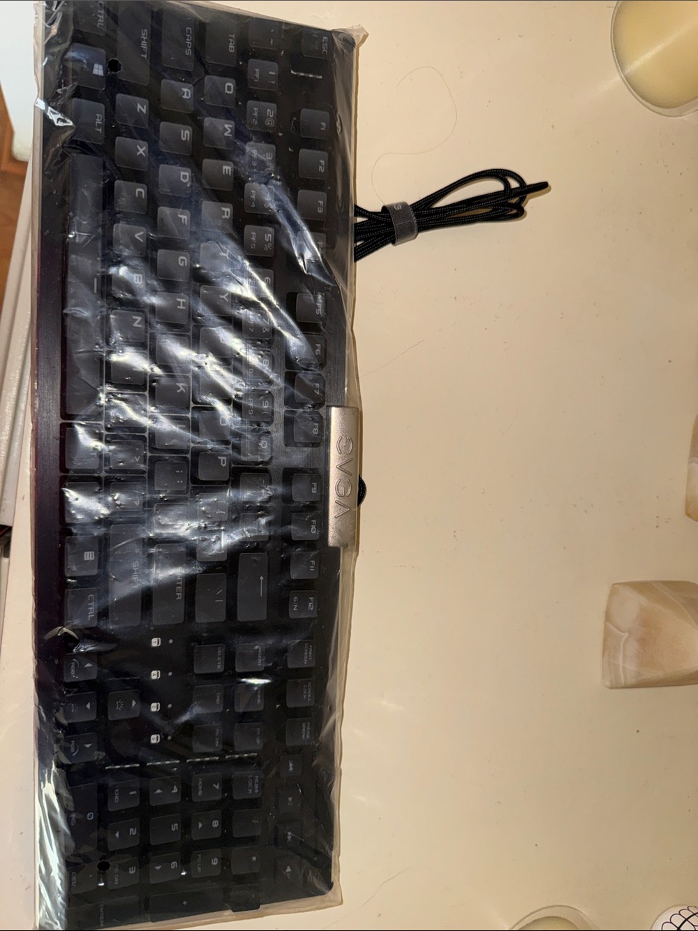 EVGA Black Compact Wired Mechanical Keyboard with Braided Cable